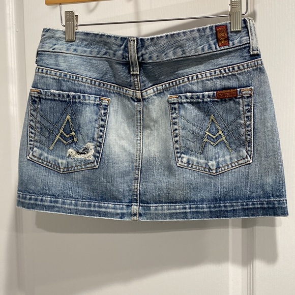 Denim skirt 7 for all mankind - Picture 2 of 4